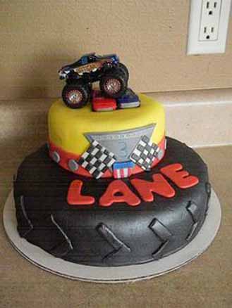 Monster Truck Topper Cake