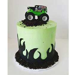 Grave Digger team Monster Jam Cake