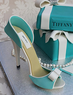 Tiffany Shoe Cake
