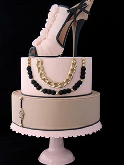 Sugar Shoe Two Tiered Theme Cake