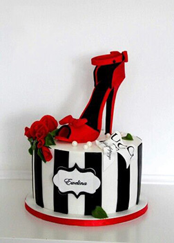 Red Stilleto Show Cake