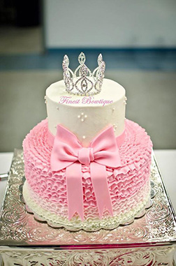 Tiara and Ruffles Princess Cake 3