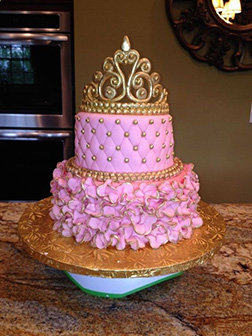 Tiara and Ruffles Princess Cake 2
