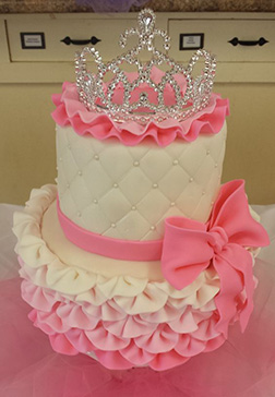 Tiara and Ruffles Princess Cake 4