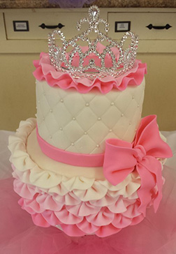 Tiara and Ruffles Princess Cake 4