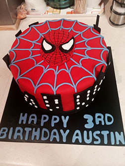 Spiderman Mask Cake 4