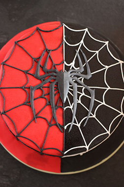 Spiderman Split Cake