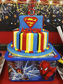 Superhero Mashup Cake
