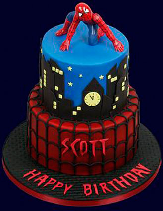 Power Up Spiderman Cake