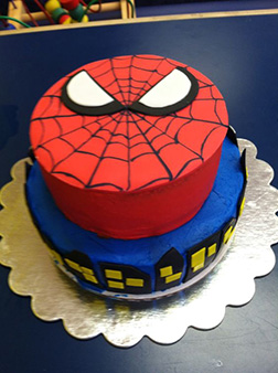 Ultimate Spiderman Tiered Cake