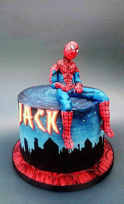 Friendly Neighbourhood SpiderMan Cake