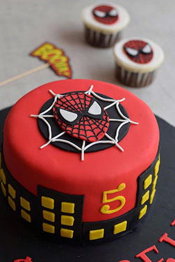 Spiderman Mask Cake