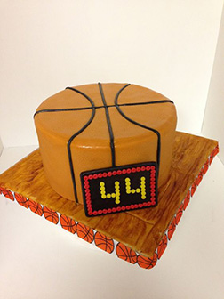 Basketball Court Floor Cake