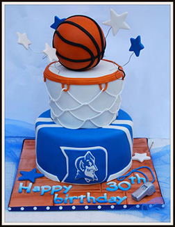 Custom Team Basketball Cake