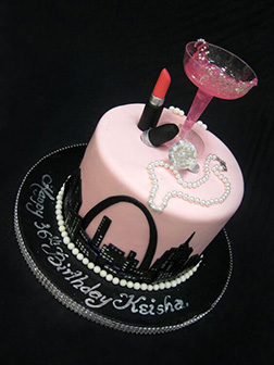 City Girl Birthday Cake