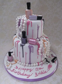 Nail Polish Themed Cake