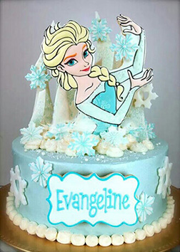 Queen Elsa Themed Cake 1