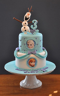 Elsa, Anna & Olaf Cake 2