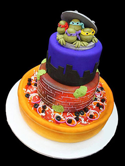 Say Yes To Pizza Ninja Turtle Cake