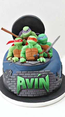 Together You Are Stronger Ninja Turtle Cake