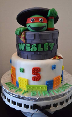 Surprise Ninja Turtle Cake