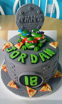 Radical Dudes Ninja Turtle Cake