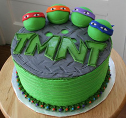 TMNT Logo Cake 2