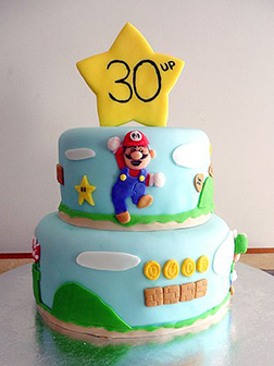 Super Mario Power Star Cake