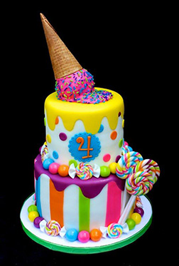 Lollipops & Ice Cream Candyland Cake 1