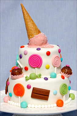 Lollipops & Ice Cream Candyland Cake 3