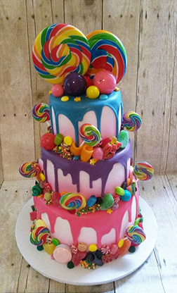 Willy Wonka Candy Birthday Cake 2