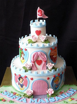 Disney Princess Castle Cake