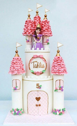 The Princess and Her Castle Cake