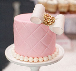 Mini Chanel-inspired cake