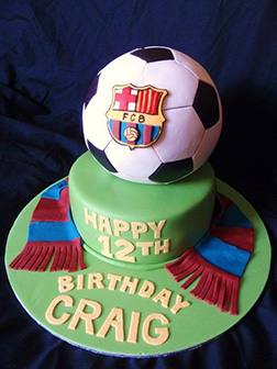 Barcelona FC Football Cake 2