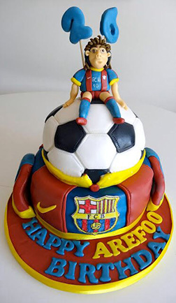 Barcelona Messi Cake