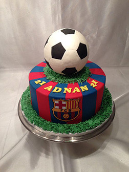 Barcelona FC Football Cake 3