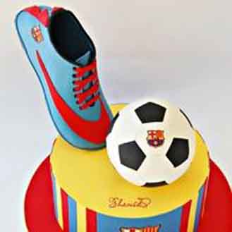 Barca Boot & Ball Cake