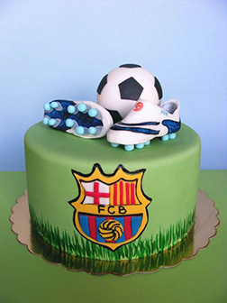 Barca Boot & Ball Cake 2