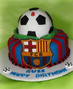 Barcelona FC Football Cake 4