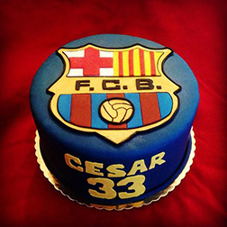 Barca's Biggest Fan Cake