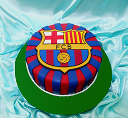 All Stripes Barca Insignia Cake