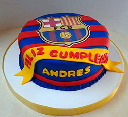 Bring the Banners Barcelona Cake