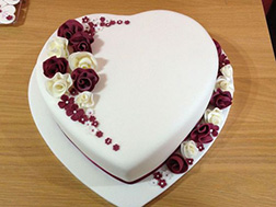 Blooming Heart Cake