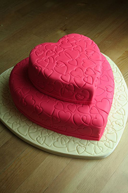 Double the Love Heart Cake