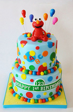 Elmo & Balloons Cake