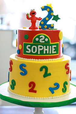 Elmo Tiered Cake 3