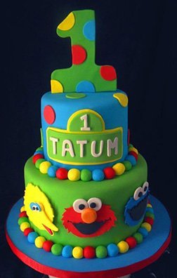 Sunny Day in Sesame Street Cake 2