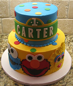 Sesame Steet Birthday Cake 1