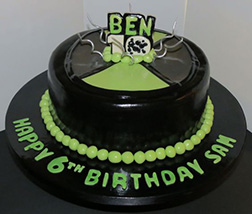 Ben 10 Logo Cake 1